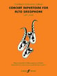 CONCERT REPERTOIRE FOR ALTO SAX ALTO SAX AND PIANO cover